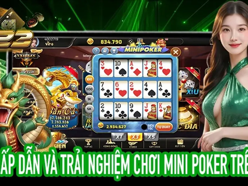 Giao diện trò chơi Poker trên nền tảng km3888b, minh họa trải nghiệm chơi game trực tuyến